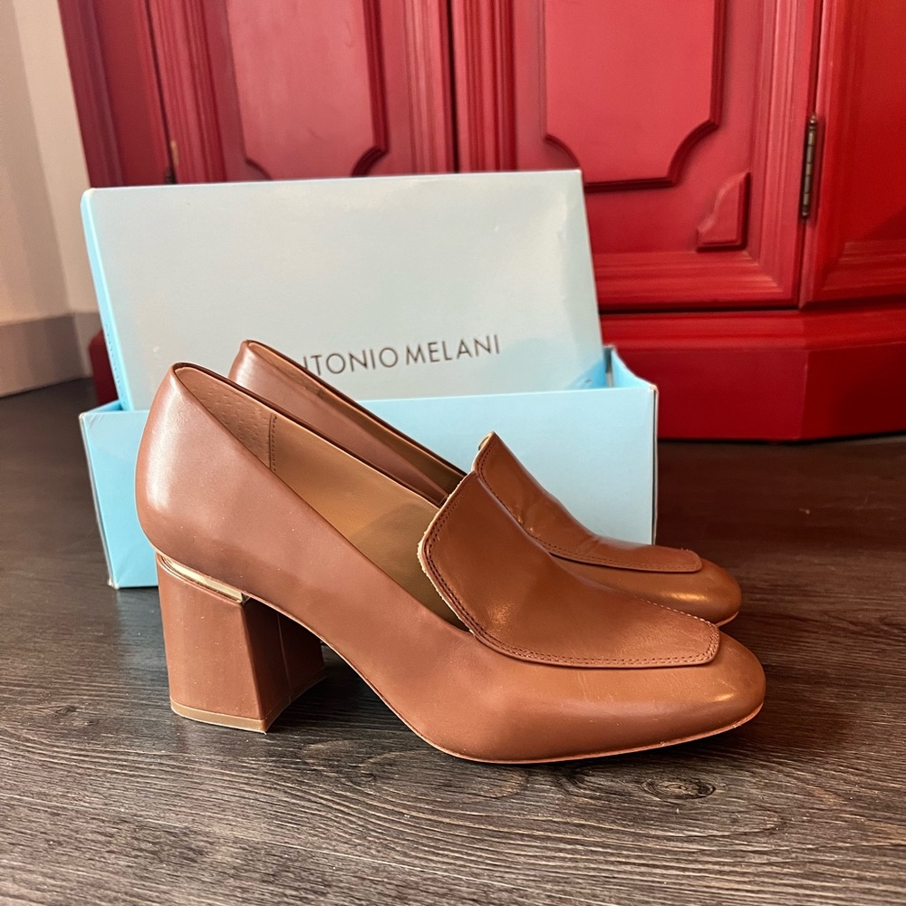 Antonio Melani block heel loafers